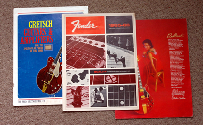 Gretsch Fender Gibson catalogues.JPG